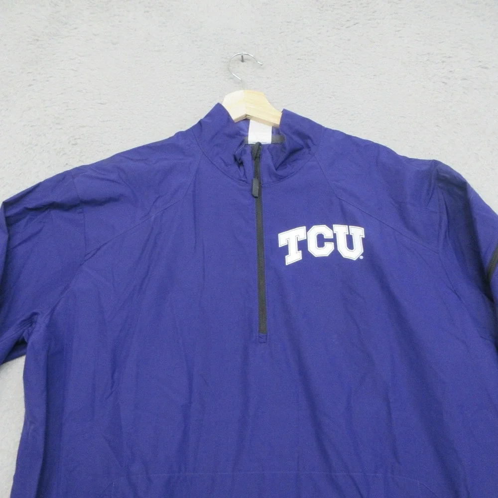 TCU Horned Frogs Nike Pullover Jacket Men M Purple NCAA Football Storm Fit Sport